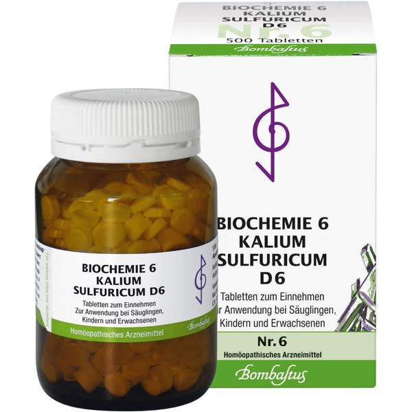 Nicht vorhanden Biochemie 6 Kalium sulfuricum Bombastus D6 Tbl., 500 St TAB