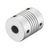 sourcing map 12mm to 8mm Aluminum Alloy Shaft Coupling Flexible