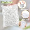 MAQIHAN Reusable Large 200PCS Bowl Covers, Plastic, Round, Cookware-Lids