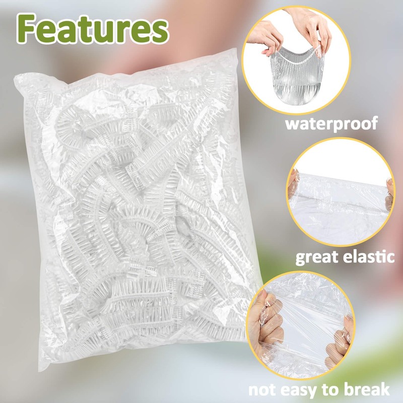 MAQIHAN Reusable Large 200PCS Bowl Covers, Plastic, Round, Cookware-Lids