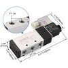 Baomain Pneumatic Solenoid Air Valve 4V310-08 AC110V 5 Way 2