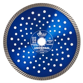 DTW Pro Universal Turbo Diamond Blade - Fast Cutting Hard Material Blade for Concrete Products, Reinforced Concrete, Hard Brick, Marble, Granite & More
