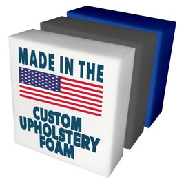 Foamma Custom Cut-to-Size - Upholstery Foam Padding for Cushions and Seat Repair, Thick-Custom Pillow, Chair, and Couch Cushion Replacement Foam, Craft Upholstery Supplies