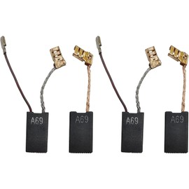 NOQUKA 4 PCS A69 Carbon Brushes,Compatible with Bosch GBH5400 GBH5-38 X GSH38 GBH5-40D A69,Bosch Motor Carbon Brush Replacement Part 1617014135