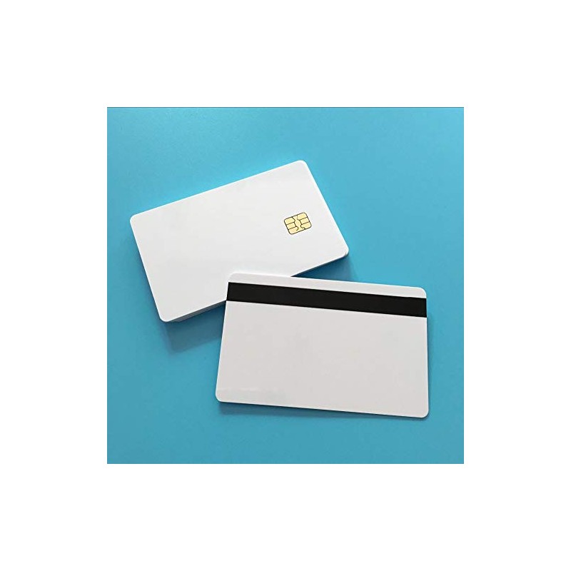 10pcs SLE4442 with 2 Track Hi co Magnetic Stripe Composite