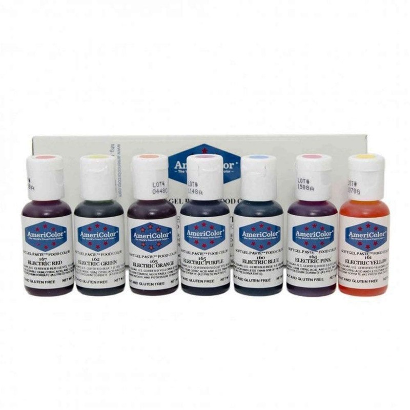 AmeriColor Food Coloring - Electric Kit - Soft Gel Paste,