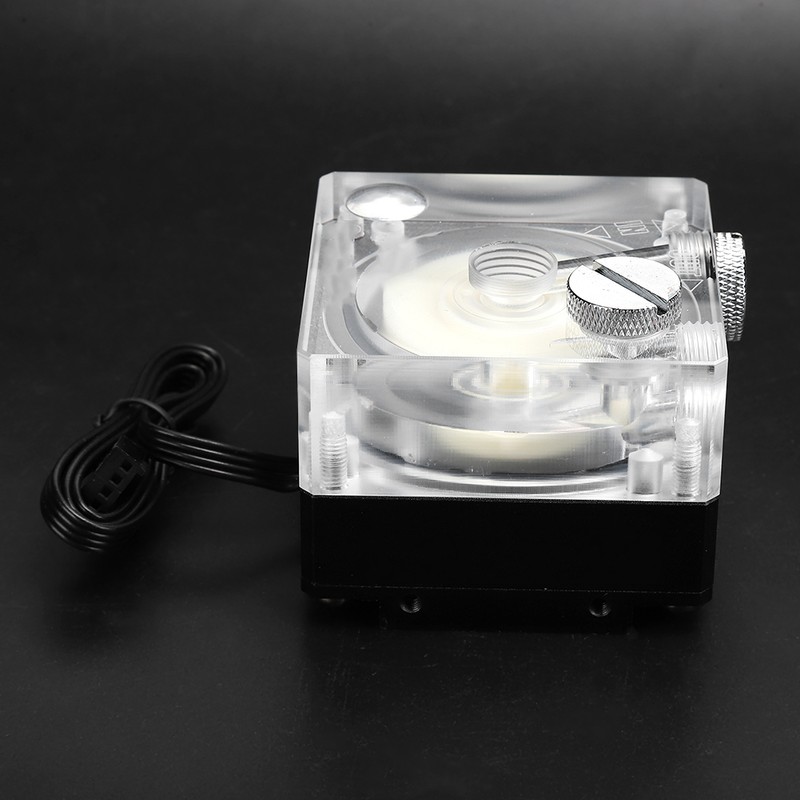 Water Cooling Pump Acrylic Aluminum Computer Accessory Heat Sink Mute