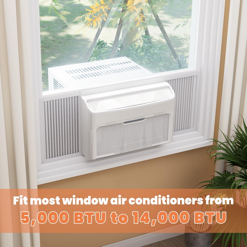 GCGOODS Window Air Conditioner Side Panels, Adjustable Window AC Side