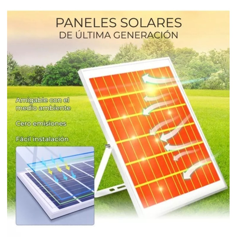 EGTMA Kit Reflector Led + Panel Solar + Control De
