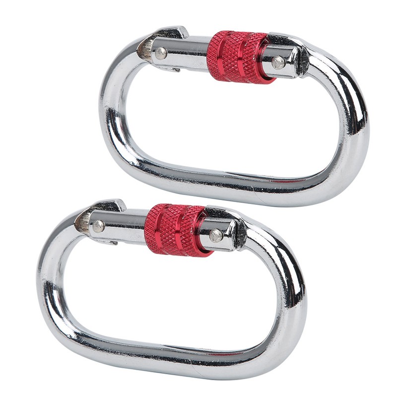 2 Pcs Aerial Yoga Mountaineering Buckle O Type Lock Runway