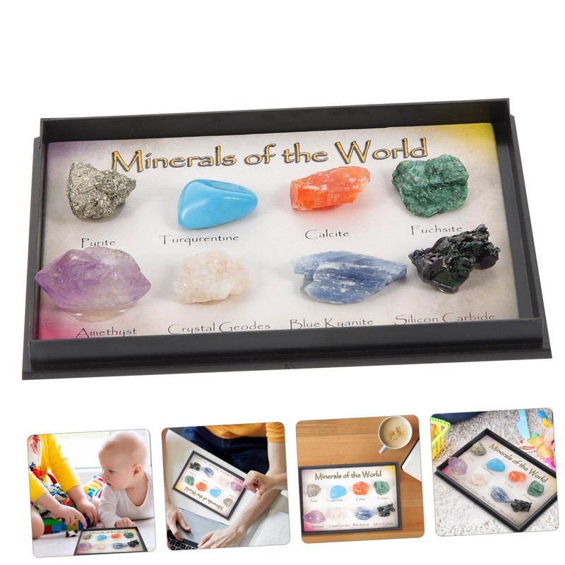 ULTECHNOVO 1set Natural Stone Specimen for Educational Use Unique Irregular