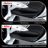 Fancemot Real Carbon Fiber Inner Door Panel Trim Compatible with