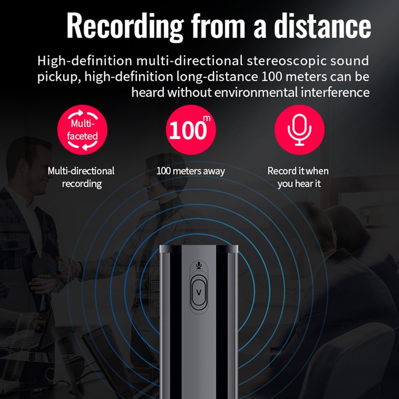 Digital Voice Recorder Voice to Text Intelligent Segmentation Noise Reduction