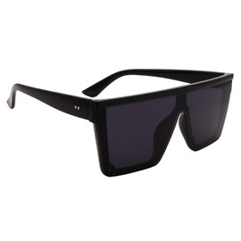 Square Oversized Sunglasses for Women Men Fashion Flat Top Big Frame Shades