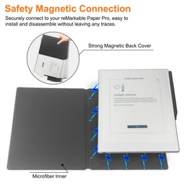 HoYiXi Case for 11.8” Remarkable Paper Pro Color Display Tablet (2024 Release),PU Leather Slim Lightweight Magnetic Book Folio Cover with Pen CLAS,Remarkable Paper Pro 11.8”,Auto Sleep/Wake,Brown