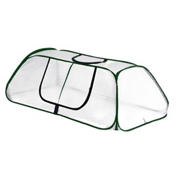 Plants Cover, Garden Row Cover for Plant Protector Accelerator, Vegetable Rows, Raised Garden Beds, Mini Greenhouse Seedlings, 45" L x 22" W x 16" H