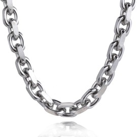 Trendsmax Mens Womens Stainless Steel Necklace Cable Rolo Link Chain 20 inch