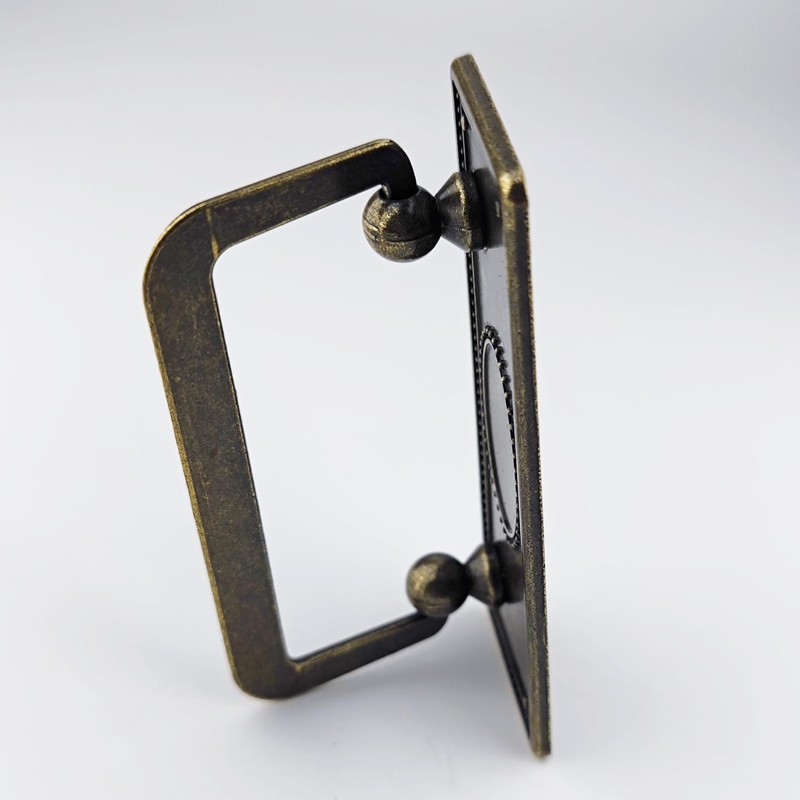 MuDuJia 4 Pack 2 1/2" Antique Bronze Bail Drawer Pull