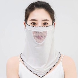 Embro summer sun protection face cover multi scarf mask purple 10ea