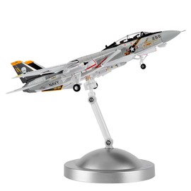 HANGHANG 1:100 Military Model Plane F-14 Tomcat Jolly Rogers Alloy Fighter Plane Model,Model Airplane for Collection and Gift.