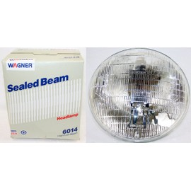 Wagner Sealed Beam 7" Round Headlight #6014 12v Car Truck Motorcycle Head Light