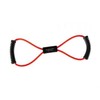 Red Figure-8 Elastic Tubing Band for Home Training & Rowing Stretching Band