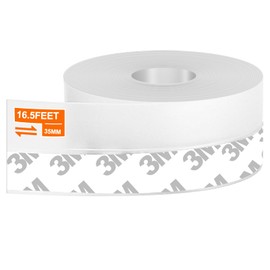 Cenipar Weather Stripping Door Seal Strip Silicone Transparent 16.5 Feet Long 35MM Width for Door Draft Stopper Adhesive Tape for Doors Windows Shower Glass Gaps