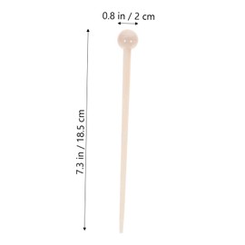 FOMIYES Updo Hairpin Headdress Claw Clips for Thick Hair Beads Big Hair Clips Hair Wax Stick Hair Buns Pin Curls Hair Women Hairpins Hair Accessories Retro Hair Sticks Acetate Sheet
