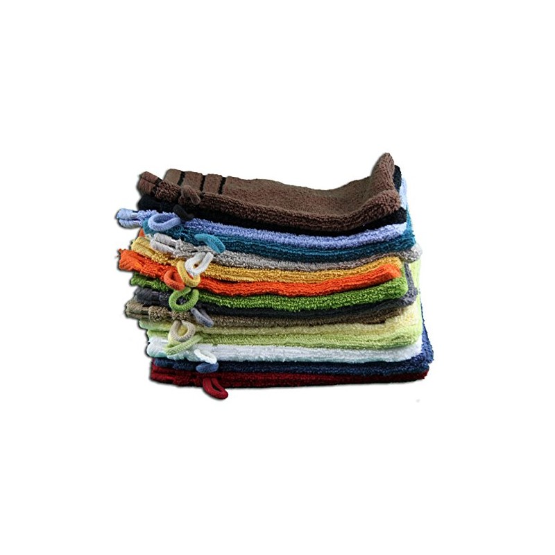 Gözze - Bath/Shower Glove/Mitt, Set of 4, Berlin, 100% Cotton,