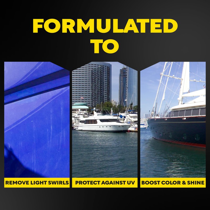 Meguiar’s Flagship Premium Marine Wax, M6332, Easy-to-Use Boat Polish and