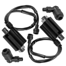 Caltric 21130-2060 21121-2092 Ignition Coil w/ Spark Plug Boot Cap For Kawasaki