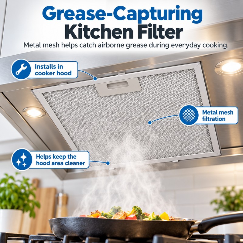 Metal Mesh Cooker Hood Filter for Kitchen Ventilation – 350