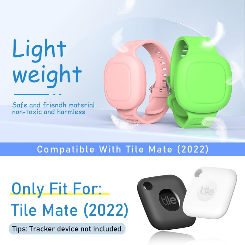 [2 Pack] Kid Bracelet for Tile Mate Waterproof Hidden, Kids