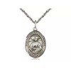St Catherine Laboure Medal 1" High Sterling on a 20''