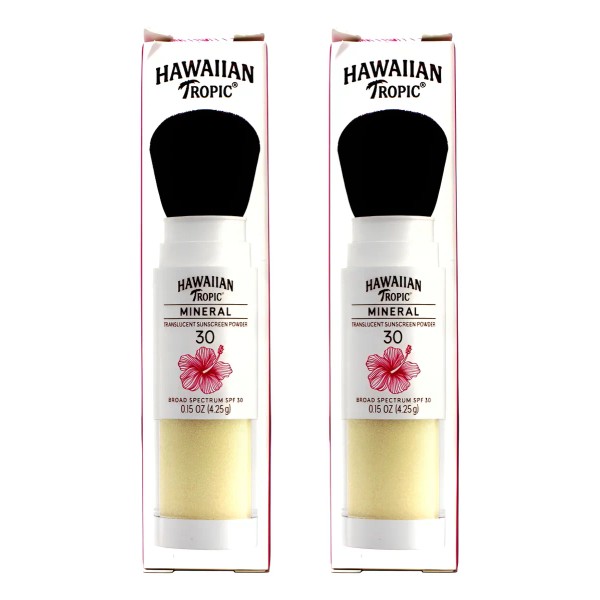Hawaiian Tropic Cepillo De Protección Solar En Polvo Mineral