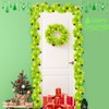 Jutom 24ft Christmas Lime Green Garland Lighted Green Long Feather