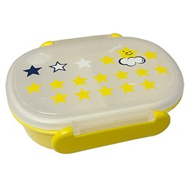 Children's Bento Box (11.8 fl oz (350 ml), Includes 2 Side Dishes (Smiley Star)