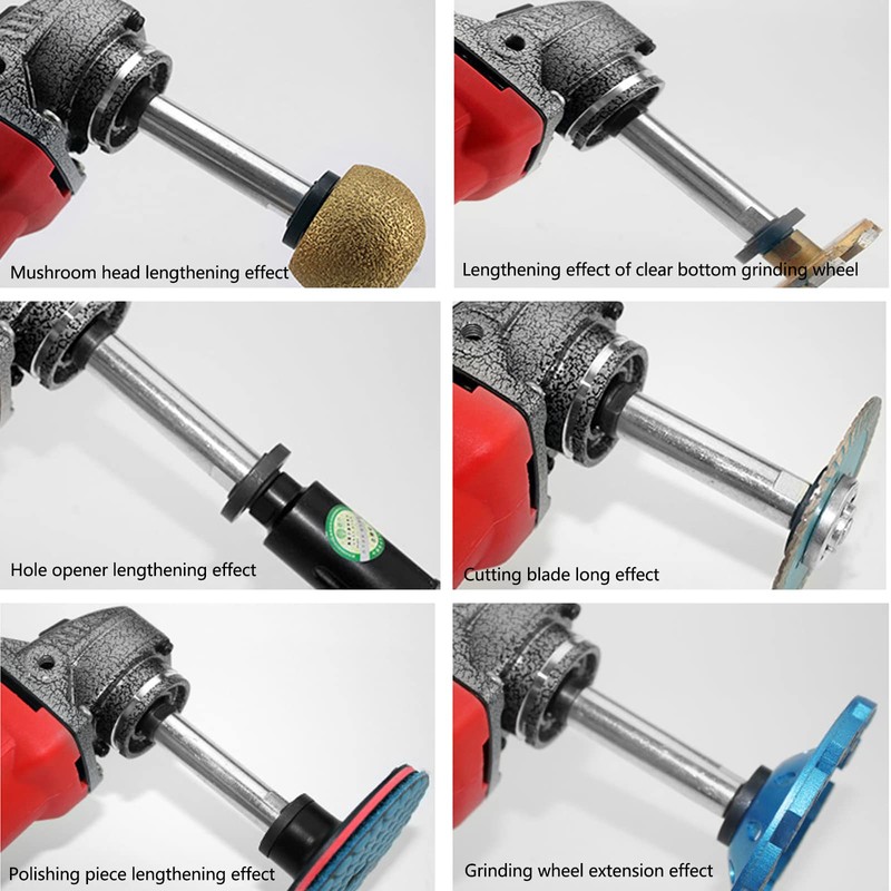 DYKK Angle Grinder Extension Connection Rod, 80mm M10 Threaded Shaft