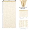 HYVAKUPPA 35.5" x 75" Bamboo and Wood Beaded Curtain for