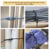 ArrErr 5 Pack Adjustable Bungee Cords with Clips Self Bite