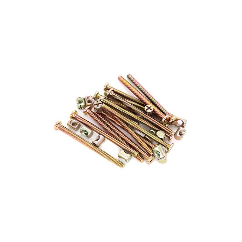 binifiMux 15-Pack Imperial 1/4-20" Hex Socket Cap Crib Screws Barrel