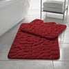 Memory Foam Bath Mat 2 Piece Set Pebbles Non Slip