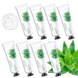 WENJLYJ 8PCS Aloe Vera Gel for Face & Skin,Organic Aloe Vera Gel,Hydrating After Sun Cream for Travel Size,Moisturizing Lotion for Skincare,After Sun Lotion for All Skin Type(C)