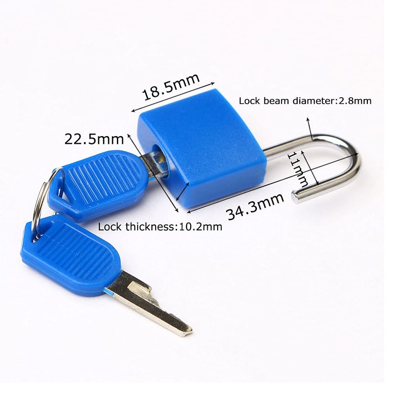 8 Pcs Luggage Locks with Keys, Locker Lock Small Luggage