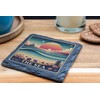 Ocean Sunset Slate Coaster - Nautical Beach Decor for Sea