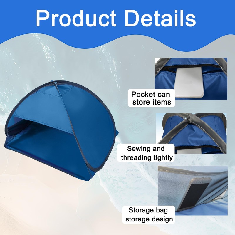 Sunshade and Sun Protection Pop Up Beach Tent,Mini Personal Beach