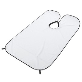 SHOP-STORY - Innovent Barber Bib for Shaving Beard Protection - Attaches with Suction Cup - White