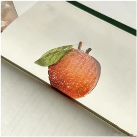 5pc Grape, Apple, and Fig Fruit-shaped Acrylic Bookmark - Semi-transparent Page Marker, Cute Book Accessory, Back-to-school GiftColor: Multicolor-8 5pcs, Size: H:8cm