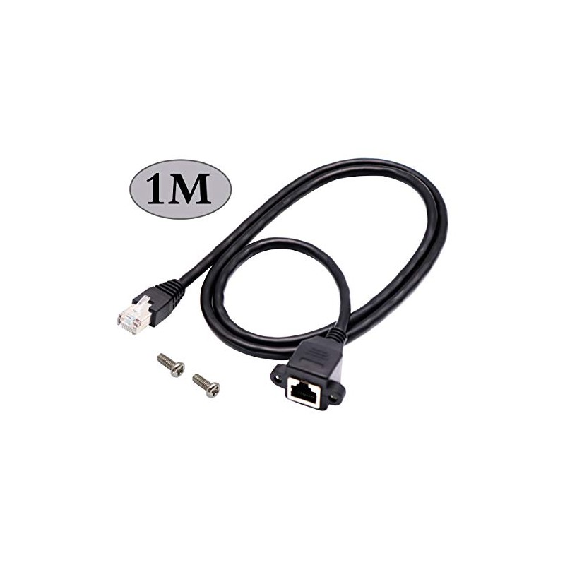 Cable de red Ethernet Cat 6 RJ45 macho a hembra