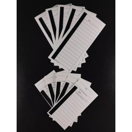 SAMPLE PACK 15 & 10 Line TEAR OFF Football Cards RAFFLE Tickets Gambling Strip